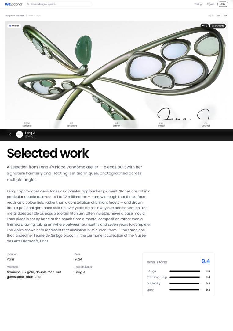 WeSooonar editorial platform